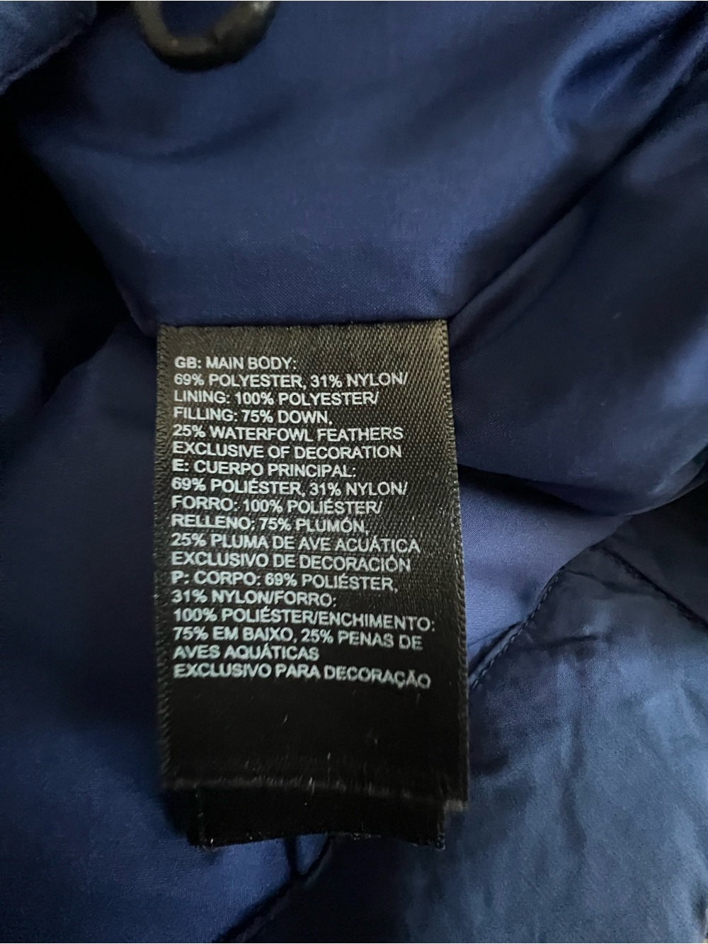The North Face Women's Blue Long Puffer Vest - Picture 9 of 9